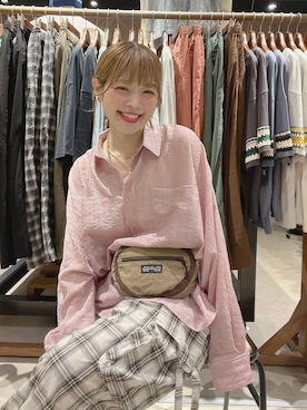 「アイテム（チョーカー）」を使った、みきてぃ24さん（レディース・158cm）の春コーディネート