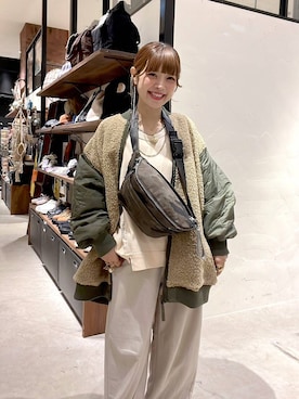 「体型カバー」｜「アイテム（ジャケット/アウター）」を使った、みきてぃ24さん（レディース・158cm）の冬コーディネート