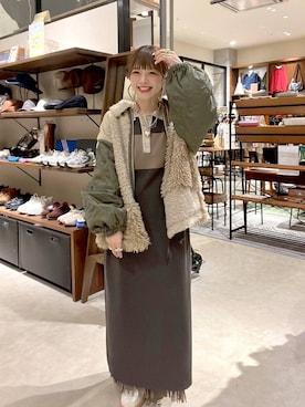 「JEANASIS（ジーナシス）のアイテム」を使った、みきてぃ24さん（レディース・158cm）の秋コーディネート