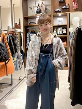 「niko and...（ニコアンド）のアイテム（リング）」を使った、みきてぃ24さん（レディース・158cm）の秋コーディネート