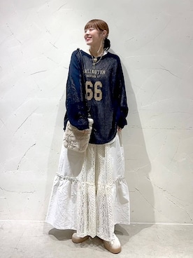 「niko and...（ニコアンド）のアイテム」を使った、みきてぃ24さん（レディース・158cm）の秋コーディネート