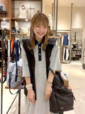 「niko and...（ニコアンド）のアイテム」を使った、みきてぃ24さん（レディース・158cm）の春コーディネート