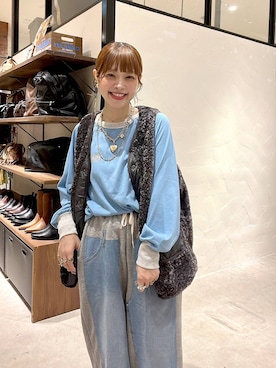 「niko and...（ニコアンド）のアイテム（リング）」を使った、みきてぃ24さん（レディース・158cm）の秋コーディネート