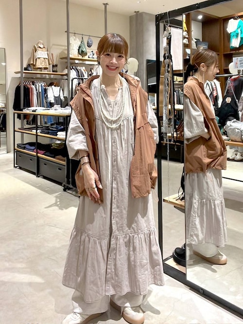 セール】カラミストライプワンピース（ワンピース）｜niko and