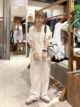 「アイテム（アンクレット）」を使った、みきてぃ24さん（レディース・158cm）の夏コーディネート