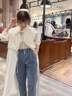 「niko and...（ニコアンド）のアイテム（アクセサリー）」を使った、みきてぃ24さん（骨格ウェーブ・レディース・158cm）の冬コーディネート