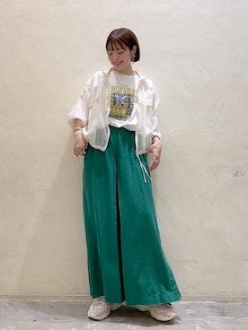 「niko and...（ニコアンド）のアイテム（ジャケット/アウター）」を使った、みきてぃ24さん（骨格ウェーブ・レディース・158cm）の春コーディネート