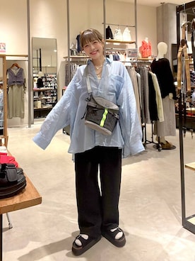 「niko and...（ニコアンド）のアイテム」を使った、みきてぃ24さん（レディース・158cm）の春コーディネート