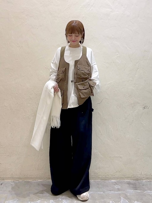 【未使用品です】ニコアンド　 Make stuff '25　アソートワークベスト セール】ユーティリティワークベスト（ベスト）｜niko and