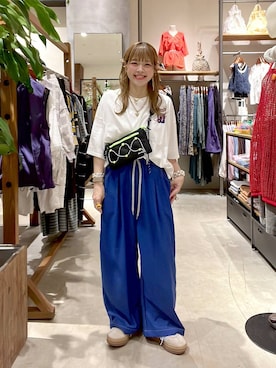 「JEANASIS（ジーナシス）のアイテム（アクセサリー）」を使った、みきてぃ24さん（レディース・158cm）の春コーディネート