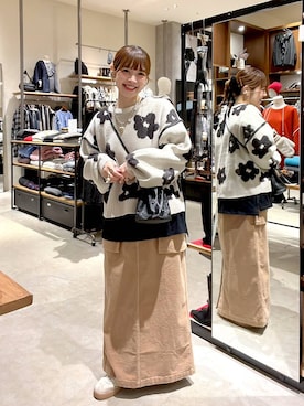 「着痩せ・細見え」｜みきてぃ24さん（レディース・158cm）の冬コーディネート