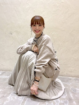「ナチュラル」｜「アイテム（PC・スマホグッズ/家電）」を使った、みきてぃ24さん（レディース・158cm）の秋コーディネート