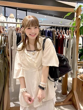 「ネックレス」｜みきてぃ24さん（レディース・158cm）の春コーディネート
