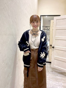 「niko and...（ニコアンド）のアイテム（アクセサリー）」を使った、みきてぃ24さん（骨格ウェーブ・レディース・158cm）の秋コーディネート