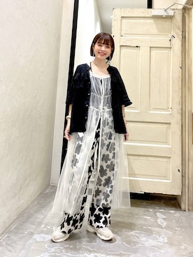 「niko and...（ニコアンド）のアイテム（アクセサリー）」を使った、みきてぃ24さん（骨格ウェーブ・レディース・158cm）の夏コーディネート