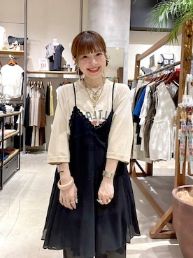 「ナチュラル」｜みきてぃ24さん（レディース・158cm）の夏コーディネート