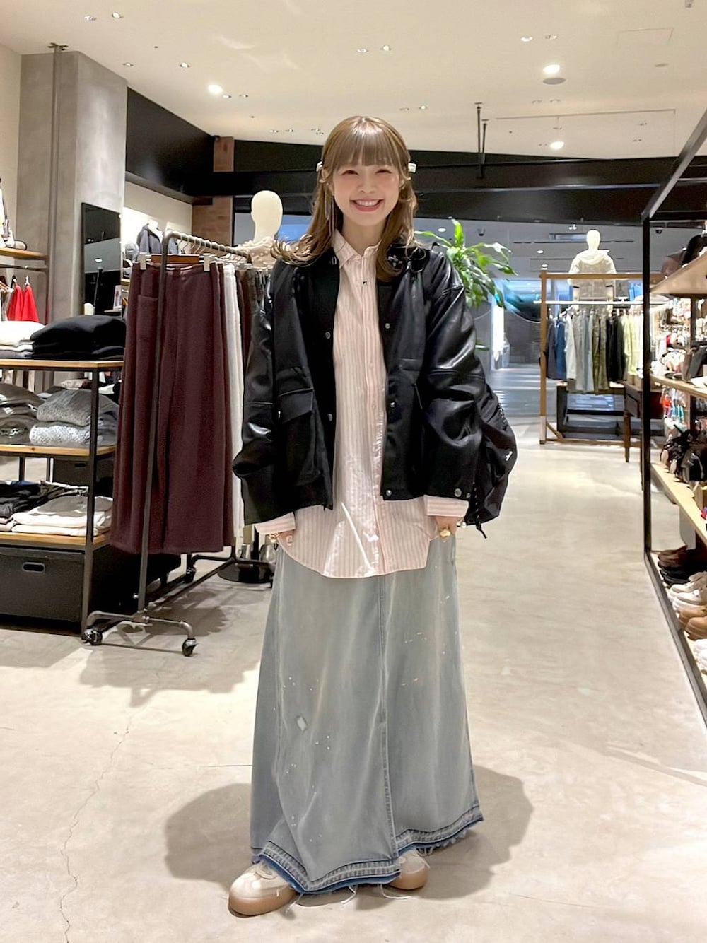 NKJ 2026SS] スリットロングデニムスカートを使った人気ファッション