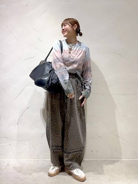 「niko and...（ニコアンド）の【NKJ 2025AW】REMAKE BARREL DENIM（デニムパンツ）」を使った、みきてぃ24さん（レディース・158cm）の夏コーディネート