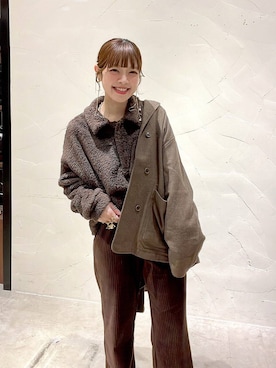 「アイテム（ポロシャツ）」を使った、みきてぃ24さん（レディース・158cm）の秋コーディネート