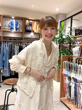 「アイテム（ベスト）」を使った、みきてぃ24さん（レディース・158cm）の夏コーディネート