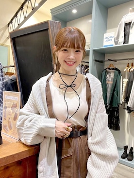 「niko and...（ニコアンド）のアイテム（アクセサリー）」を使った、みきてぃ24さん（骨格ウェーブ・レディース・158cm）の秋コーディネート