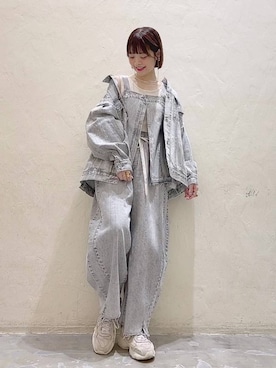 「niko and...（ニコアンド）のアイテム（ジャケット/アウター）」を使った、みきてぃ24さん（骨格ウェーブ・レディース・158cm）の冬コーディネート