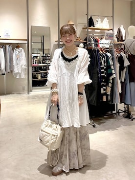 「ネックレス」｜みきてぃ24さん（レディース・158cm）の春コーディネート