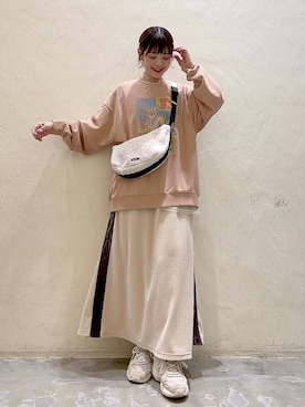 「niko and...（ニコアンド）のアイテム（アクセサリー）」を使った、みきてぃ24さん（骨格ウェーブ・レディース・158cm）の冬コーディネート