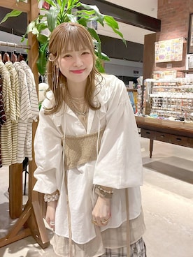 「アイテム（キャミソール）」を使った、みきてぃ24さん（レディース・158cm）の春コーディネート