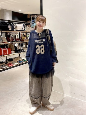 「アイテム（バックパック/リュック）」を使った、みきてぃ24さん（レディース・158cm）の夏コーディネート