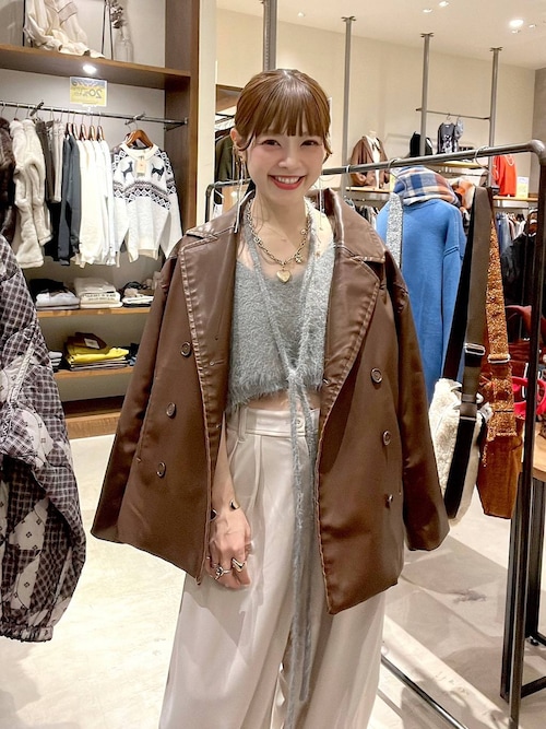 セール】【WILLIAM B.ELIOTT】フェザーニットキャミ（キャミソール