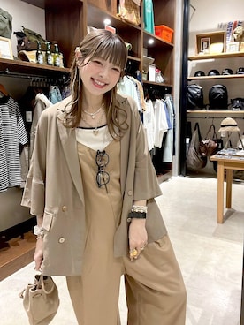 「niko and...（ニコアンド）のアイテム」を使った、みきてぃ24さん（レディース・158cm）の春コーディネート