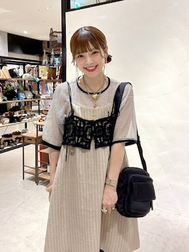 「niko and...（ニコアンド）のアイテム」を使った、みきてぃ24さん（レディース・158cm）の夏コーディネート