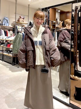 「アイテム（チャーム）」を使った、みきてぃ24さん（レディース・158cm）の冬コーディネート