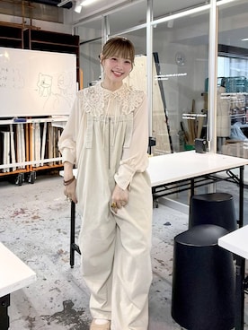 「niko and...（ニコアンド）のストラップシューズ / 抗菌消臭（パンプス、ベージュ系）」を使った、みきてぃ24さん（レディース・158cm）の秋コーディネート