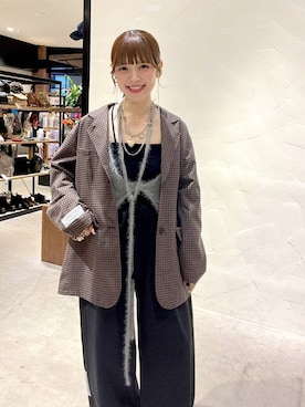 「アイテム（キャミソール）」を使った、みきてぃ24さん（レディース・158cm）の秋コーディネート