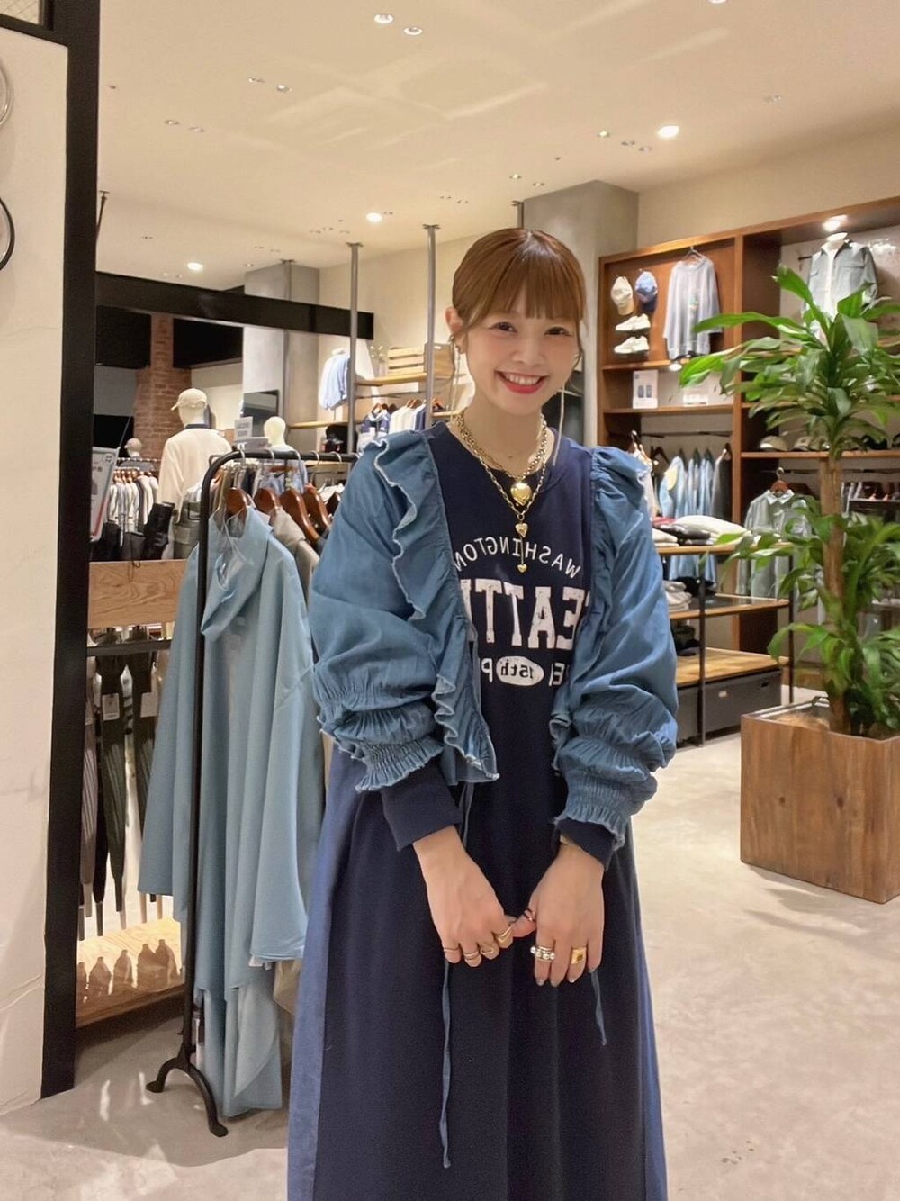 ステンレス】ハートチェーンネックレス/253464を使った人気