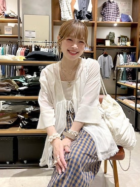 「ネックレス」｜みきてぃ24さん（レディース・158cm）の春コーディネート