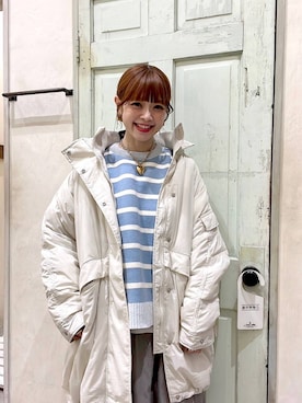 「アイテム（ブルゾン）」を使った、みきてぃ24さん（レディース・158cm）の冬コーディネート