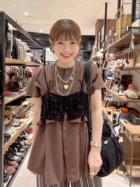「アイテム（キャミソール）」を使った、みきてぃ24さん（レディース・158cm）の夏コーディネート