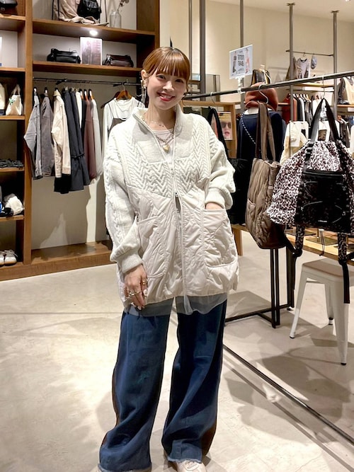 セール】ケーブルキルトジップブルゾン（ブルゾン）｜niko and