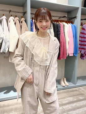 「niko and...（ニコアンド）のアイテム（ジャケット/アウター）」を使った、みきてぃ24さん（骨格ウェーブ・レディース・158cm）の冬コーディネート