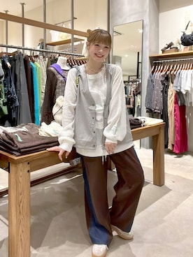 「niko and...（ニコアンド）のアイテム（バッグ）」を使った、みきてぃ24さん（レディース・158cm）の秋コーディネート