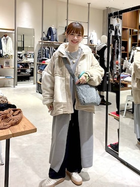 「アイテム（その他アウター）」を使った、みきてぃ24さん（レディース・158cm）の冬コーディネート