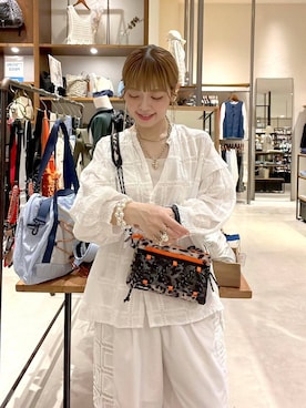 「アイテム（チョーカー）」を使った、みきてぃ24さん（レディース・158cm）の春コーディネート