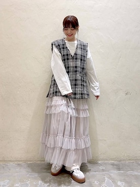 「niko and...（ニコアンド）のアイテム（パンツ）」を使った、みきてぃ24さん（骨格ウェーブ・レディース・158cm）の秋コーディネート