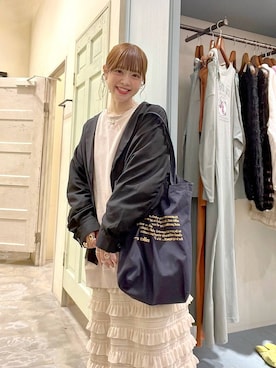 「niko and...（ニコアンド）のアイテム（その他アウター）」を使った、みきてぃ24さん（骨格ウェーブ・レディース・158cm）の秋コーディネート