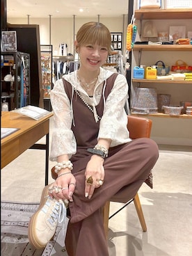 「アイテム（アンクレット）」を使った、みきてぃ24さん（レディース・158cm）の夏コーディネート