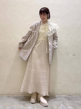 「niko and...（ニコアンド）のアイテム（ジャケット/アウター）」を使った、みきてぃ24さん（骨格ウェーブ・レディース・158cm）の冬コーディネート