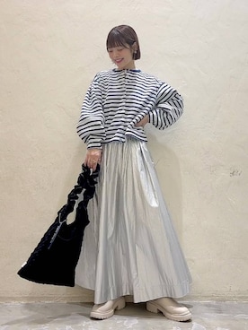 「niko and...（ニコアンド）のアイテム（ブーツ）」を使った、みきてぃ24さん（骨格ウェーブ・レディース・158cm）の冬コーディネート